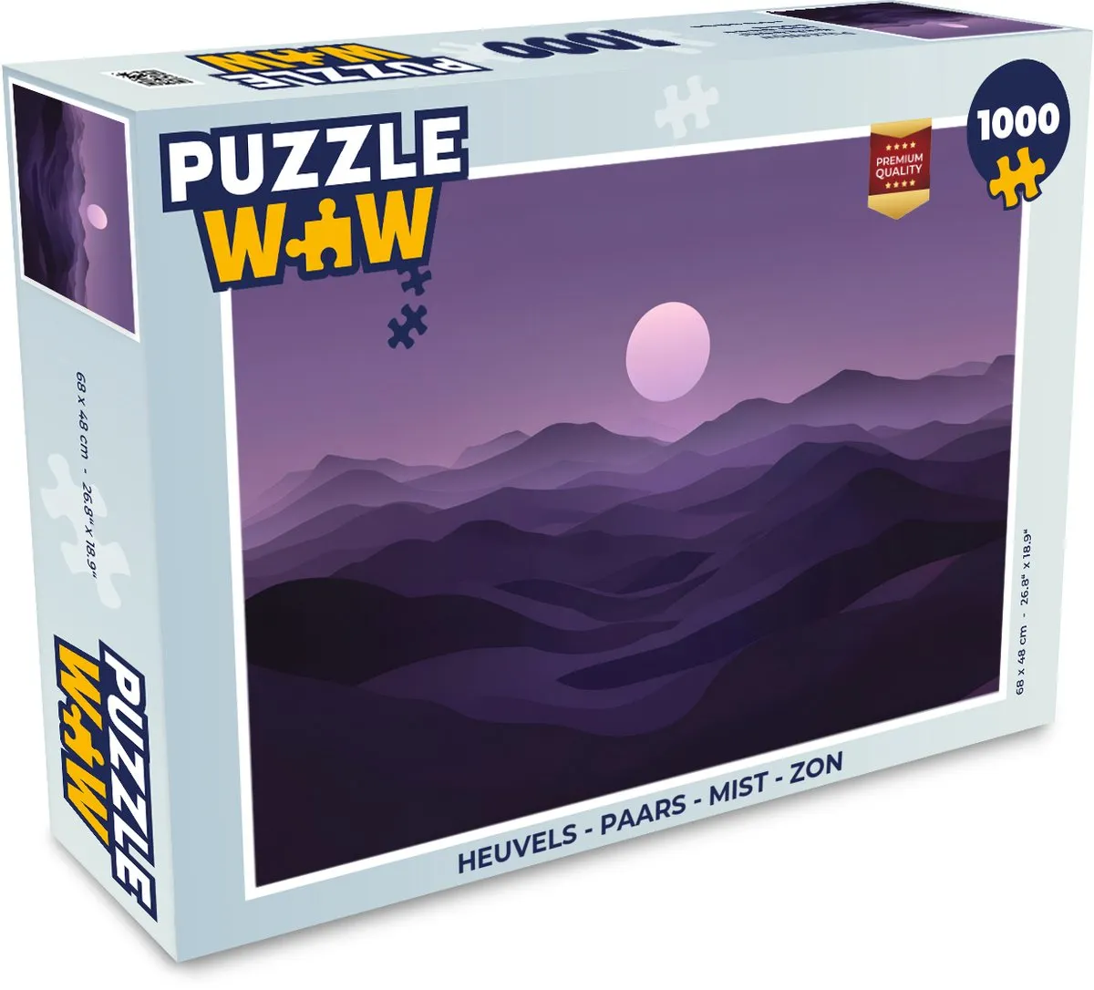 PuzzleWow Heuvels Legpuzzel 1000 Stuks