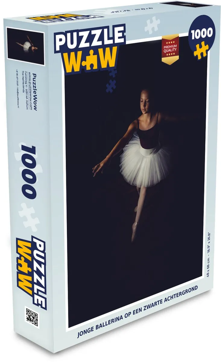 PuzzleWow Legpuzzel Jonge ballerina 1000 Stuks