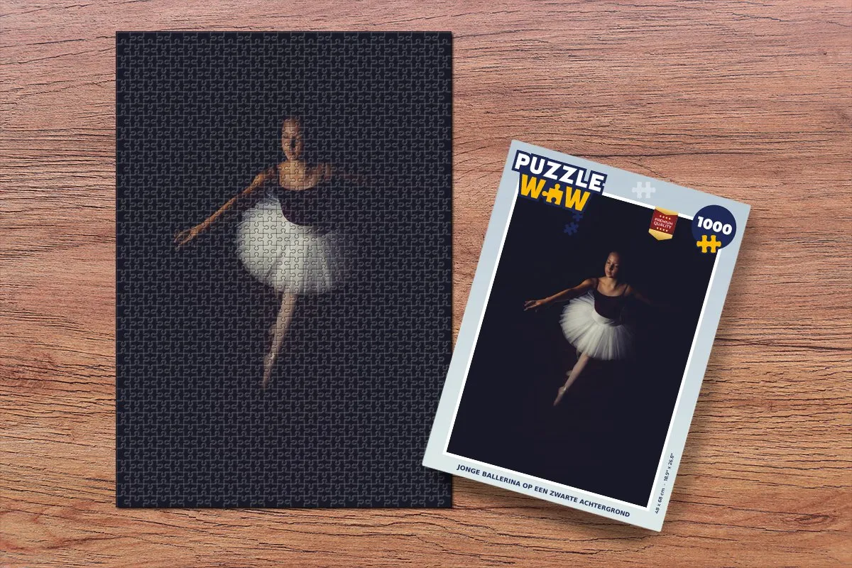 PuzzleWow Legpuzzel Jonge ballerina 1000 Stuks - Multicolor