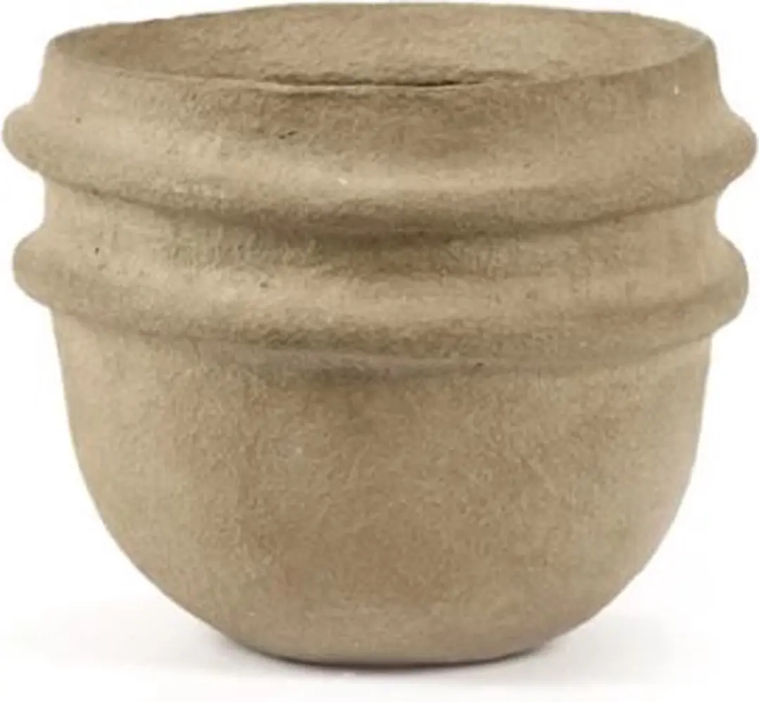 Serax Marie Michielssen White Earth papier maché sierpot D30cm H28cm bruin