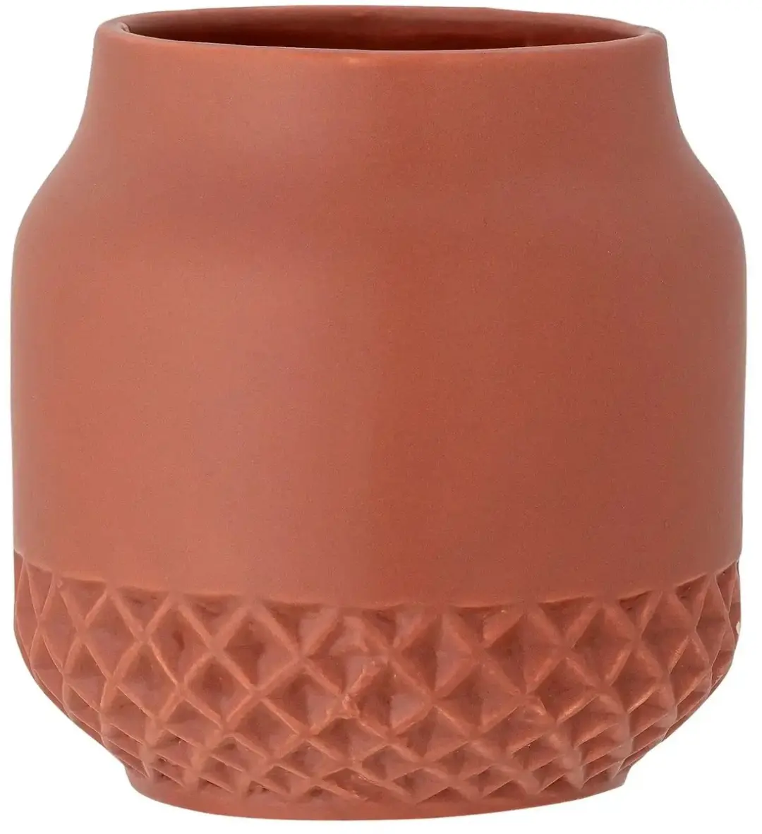 Bloomingville Bloempot aardewerk rood Holden 13cm