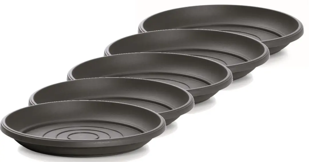 Onderschotel Terra 17cm ANTRACIET Prosperplast / 5 STUKS ! /