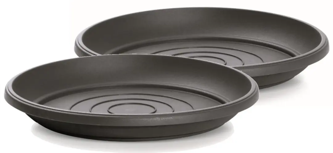 Onderschotel Terra 41cm ANTRACIET Prosperplast / 2 STUKS ! /