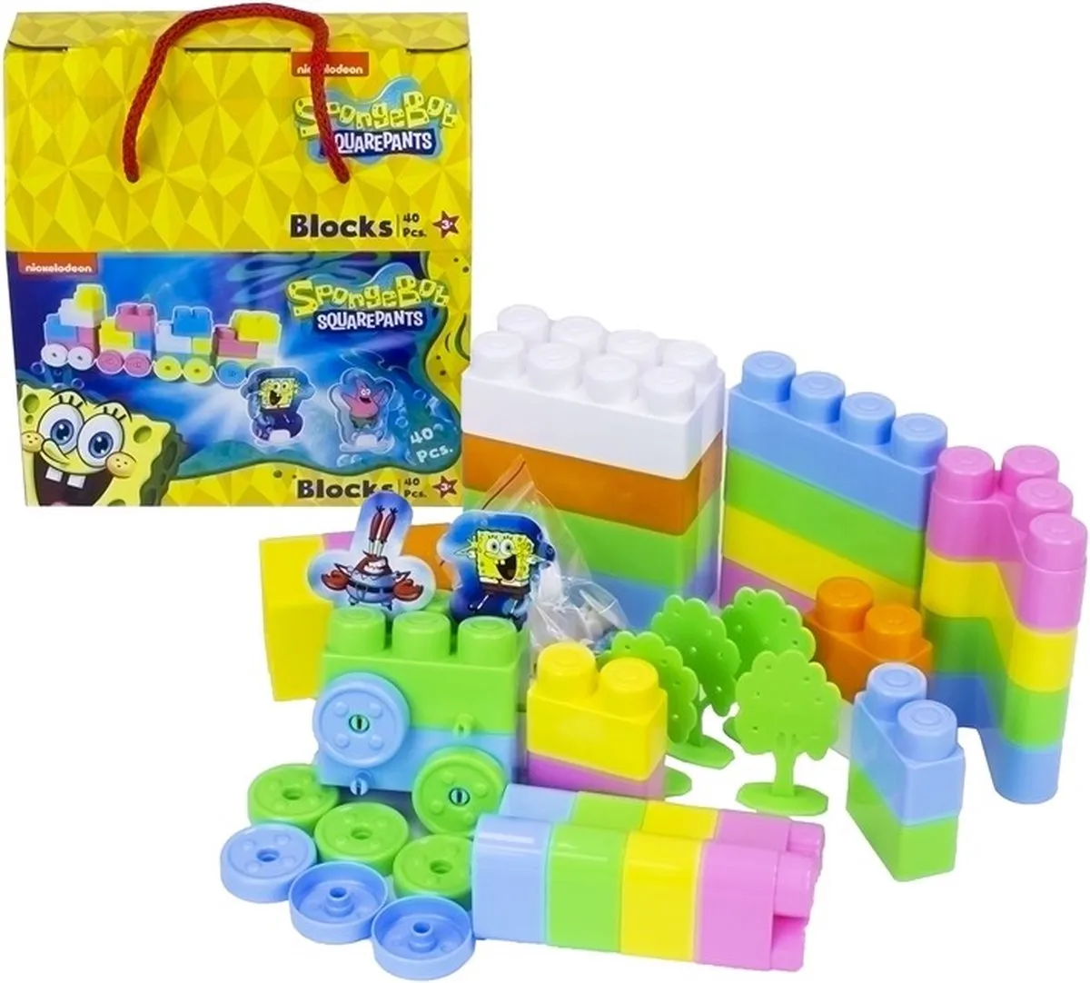 Nickelodeon Spongebob Squarepants Bouwstenen 40 Stuks