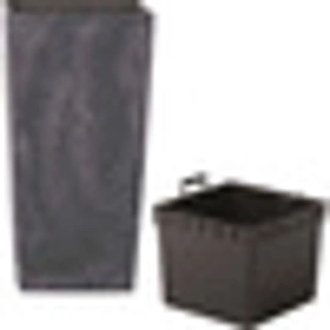 Prosperplast Urbi Square Effect Bloempot 14L - Antracit - afbeelding 4 van 5