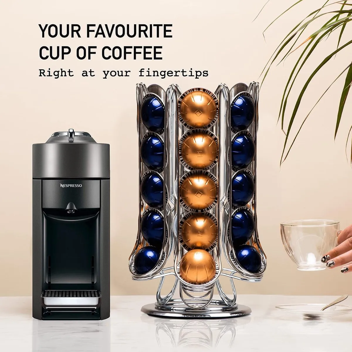 Nespresso Vertuo Capsulehouder - 30 Stuks - Zilver