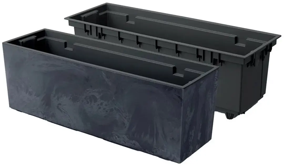 Prosperplast Urbi Case Bloempot 58cm Antraciet - afbeelding 5 van 5