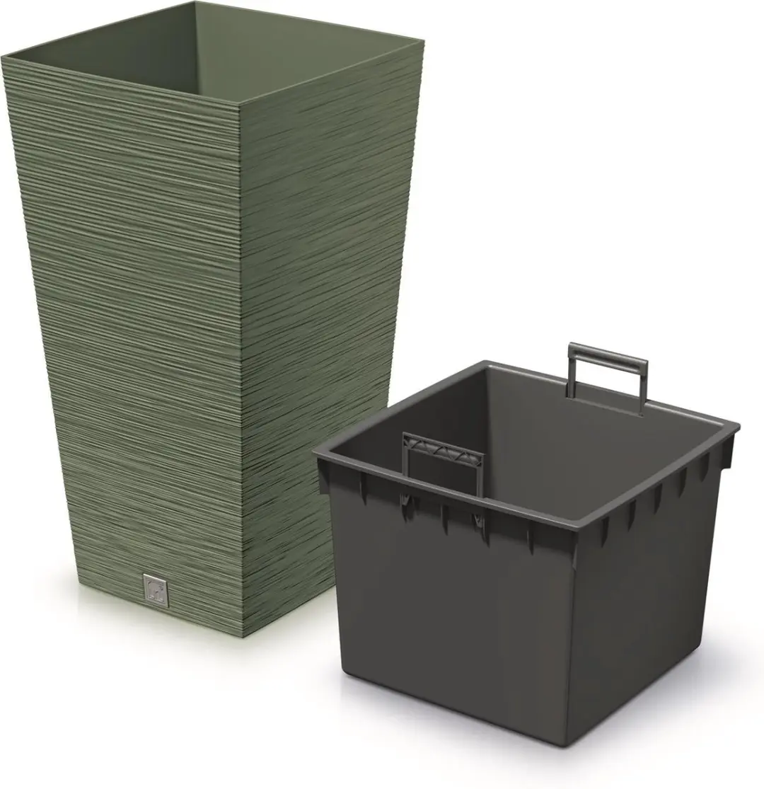 Prosperplast FURU Square Bloempot 19L - Groen - afbeelding 2 van 2