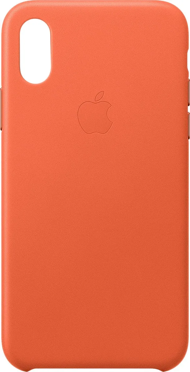 Apple iPhone Xs Leren Hoesje - Oranje MVFQ2ZM/A