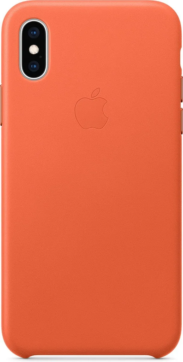 Apple iPhone Xs Leren Hoesje - Oranje MVFQ2ZM/A