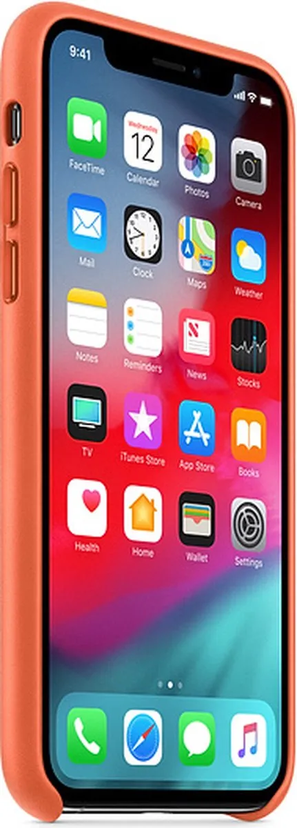 Apple iPhone Xs Leren Hoesje - Oranje MVFQ2ZM/A