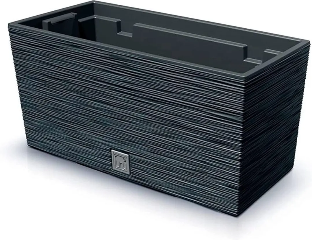 Prosperplast Furu Case Bloempot met Inzet Antraciet