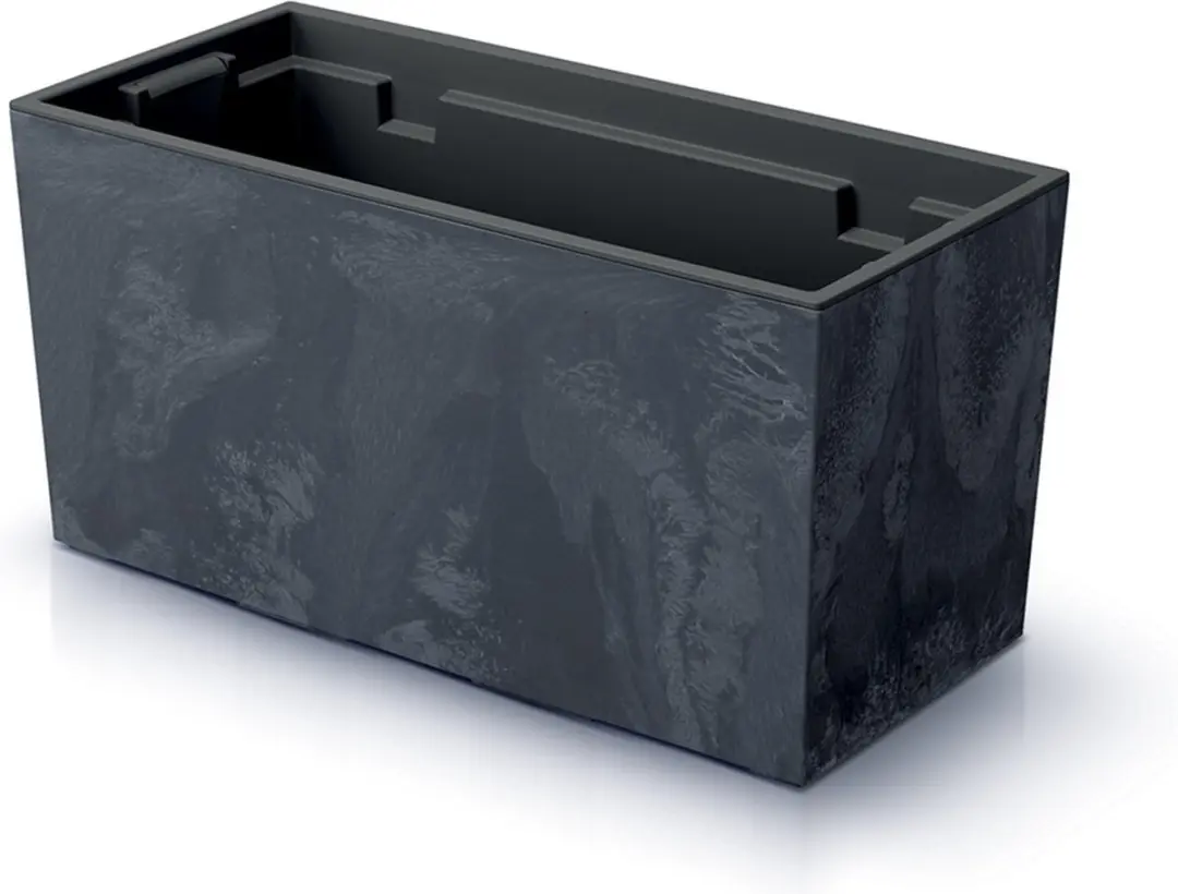 Prosperplast Urbi Case Bloempot Antraciet 39,5x18,5cm - afbeelding 3 van 3