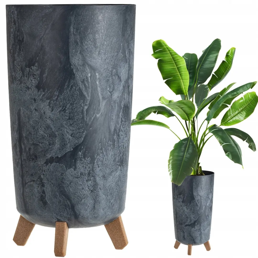 Prosperplast Gracia Tubus Slim Bloempot 24cm Antraciet