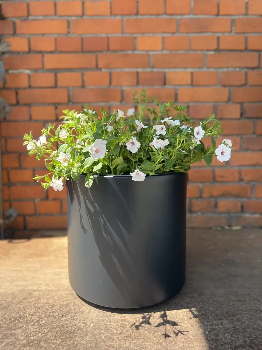 Prosperplast Heos R Slim Bloempot 40cm Antraciet - afbeelding 3 van 5