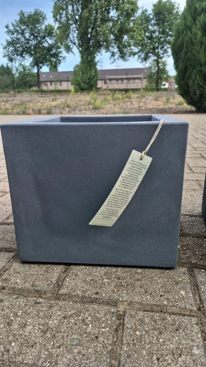 Bloempot Buiten Vierkant Cubla Square 30x30x26cm BETON Ethick