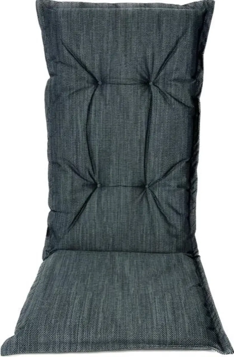 Madison Tuinstoelkussen hoge rug 50x123 cm Melange Blue/Grey