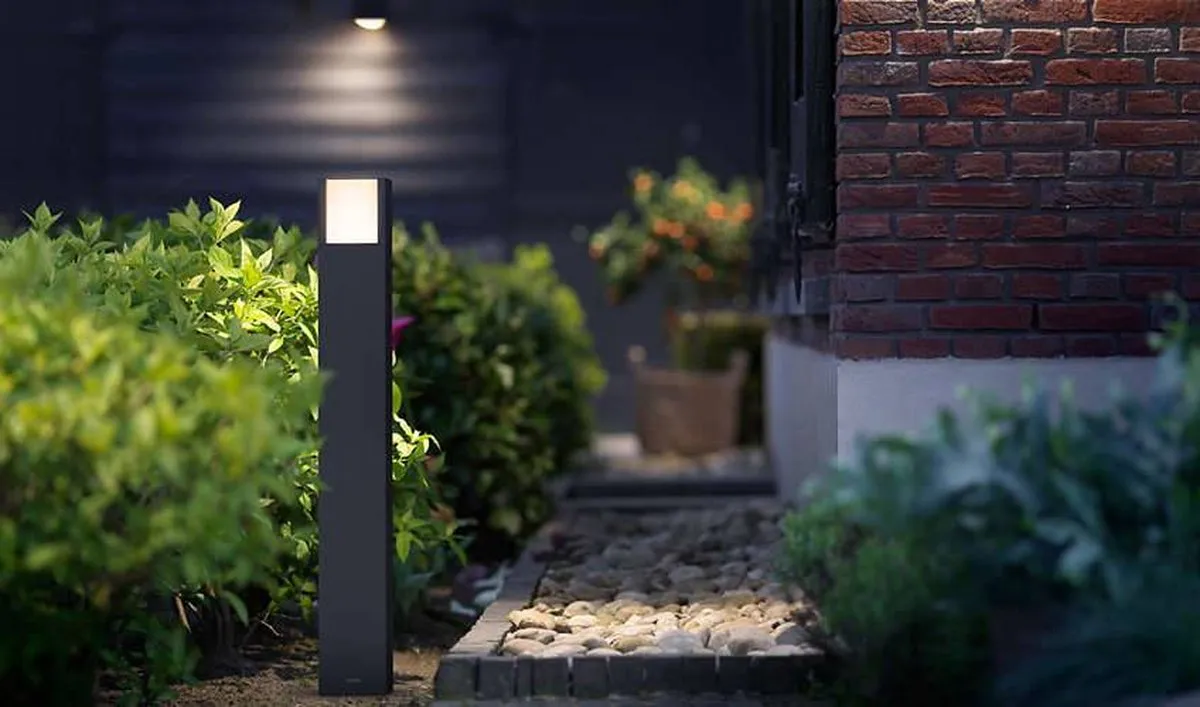 Philips Arbour Sokkellamp Warmwit 6W - Antraciet - afbeelding 6 van 6