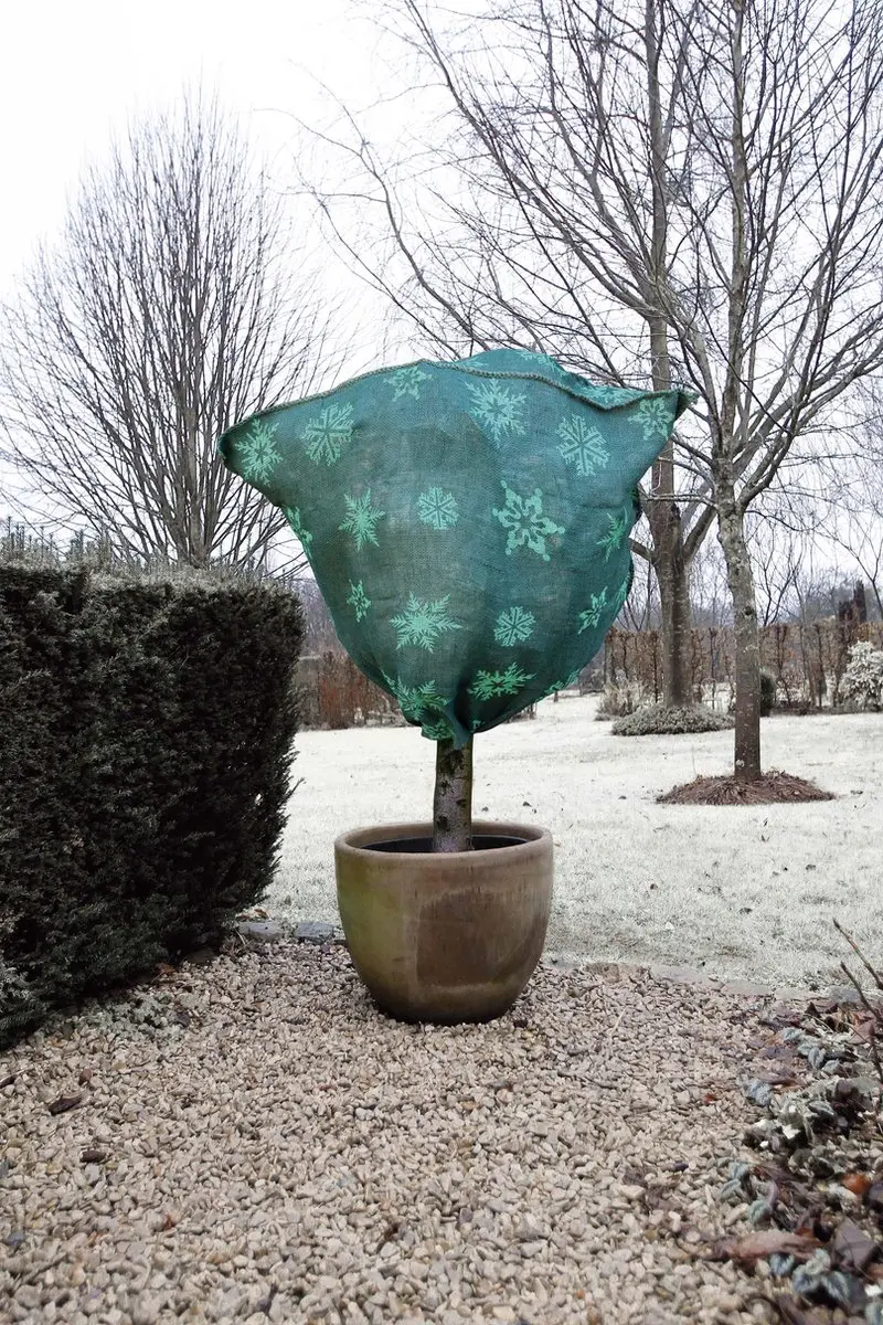Nature Jutehoes Ø75cm H100cm - Groen - afbeelding 4 van 5