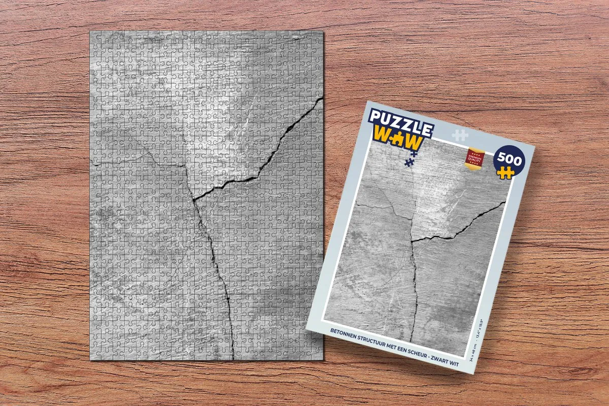 PuzzleWow Industrieel Beton Puzzel 500 Stuks - Multicolor