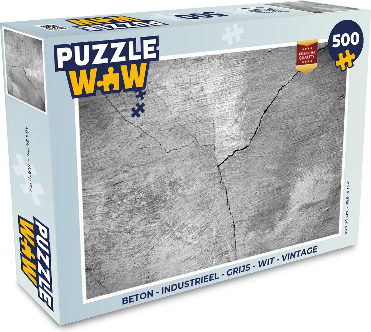 PuzzleWow Industrieel Beton Puzzel 500 Stuks