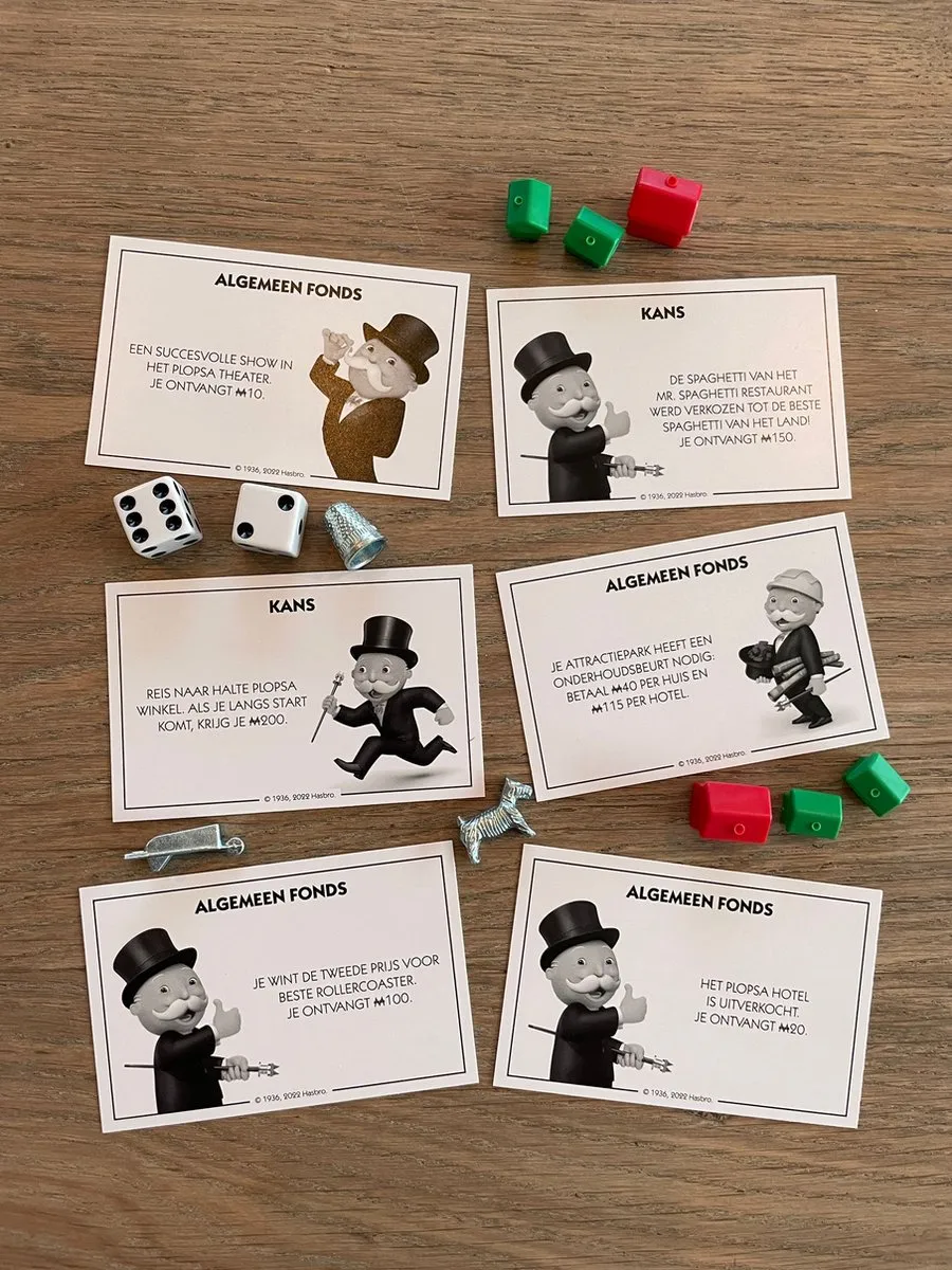 Monopoly Plopsa Bordspel - 2 tot 6 spelers