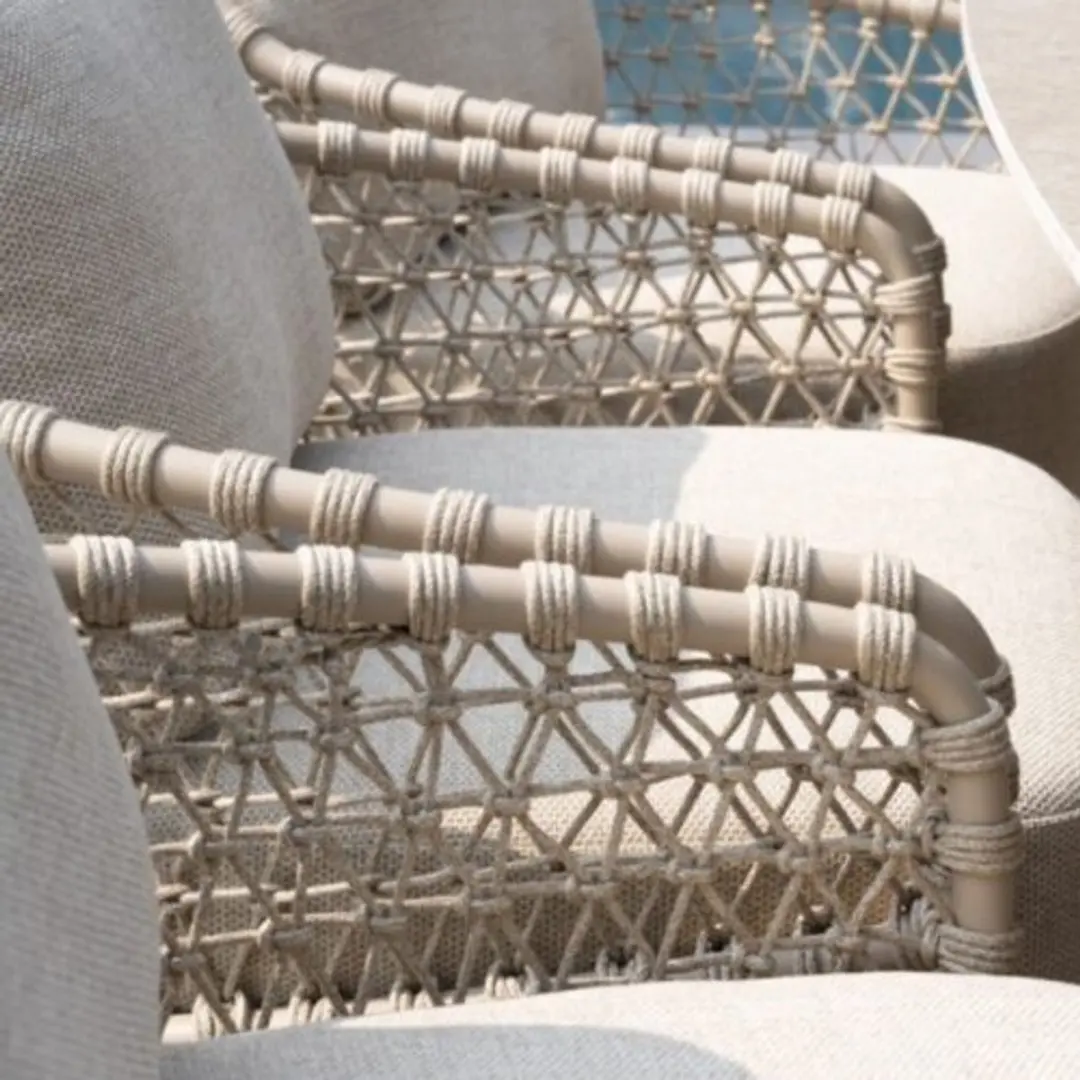 4 Seasons Outdoor Sardinia Lounge-Diningstoel - Latte - afbeelding 6 van 6