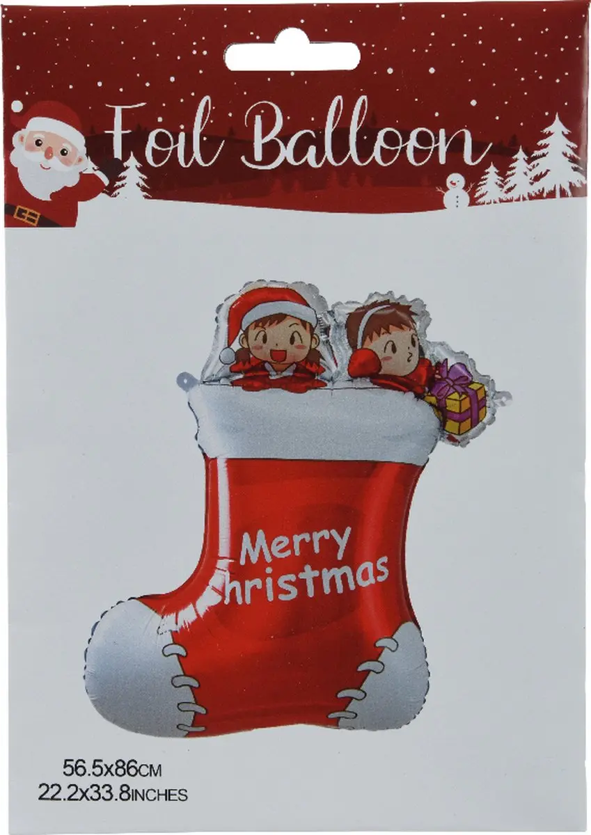 Grote Kerst Ballon Gevulde Kerstsok