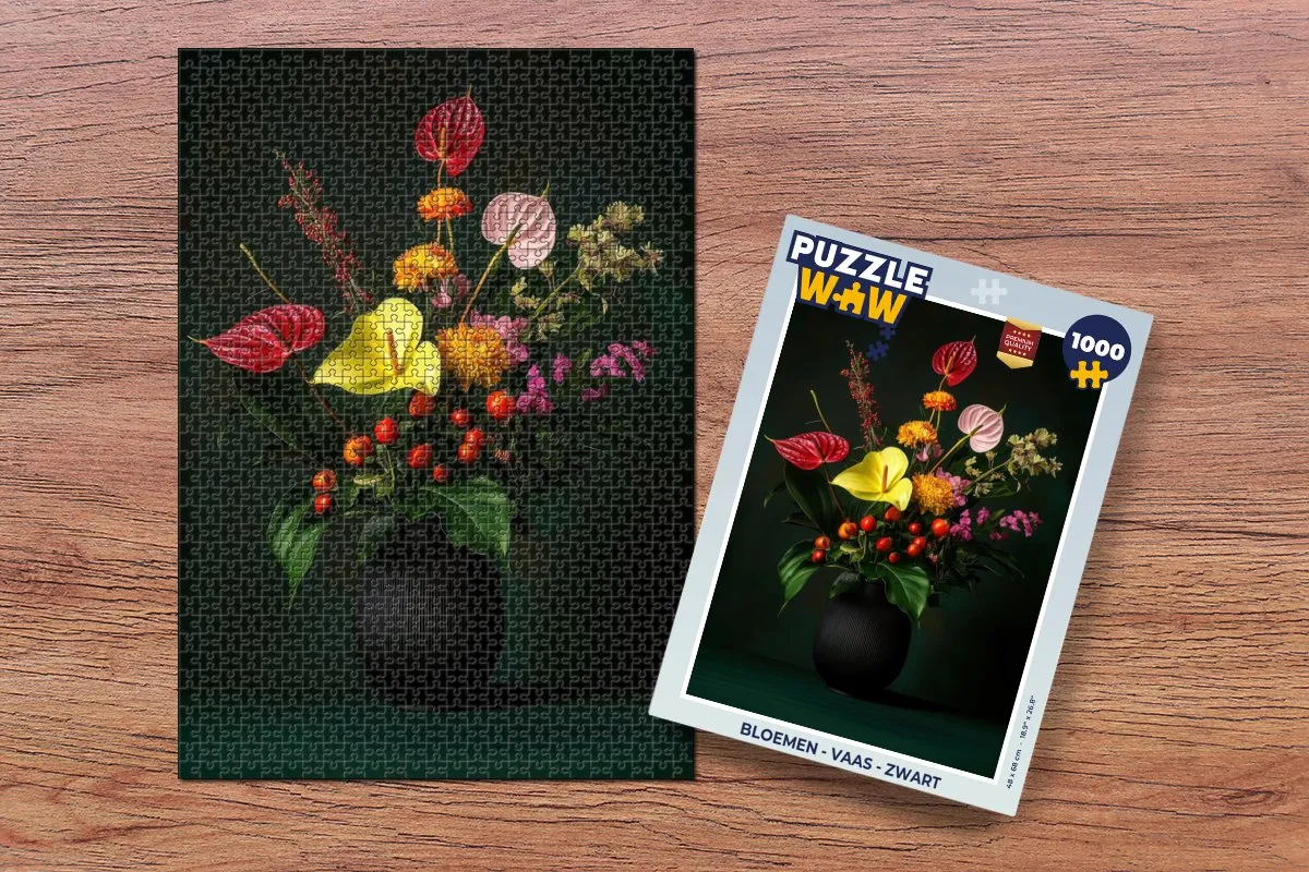 PuzzleWow Bloemen Vaas Legpuzzel 1000 Stuks - MPN 8721179514168