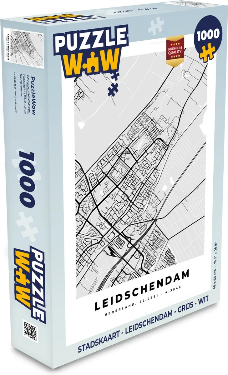 PuzzleWow Leidschendam Legpuzzel 1000 Stuks