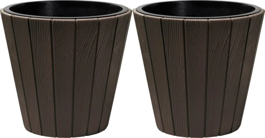 Prosperplast Plantenpot/bloempot Wood Style