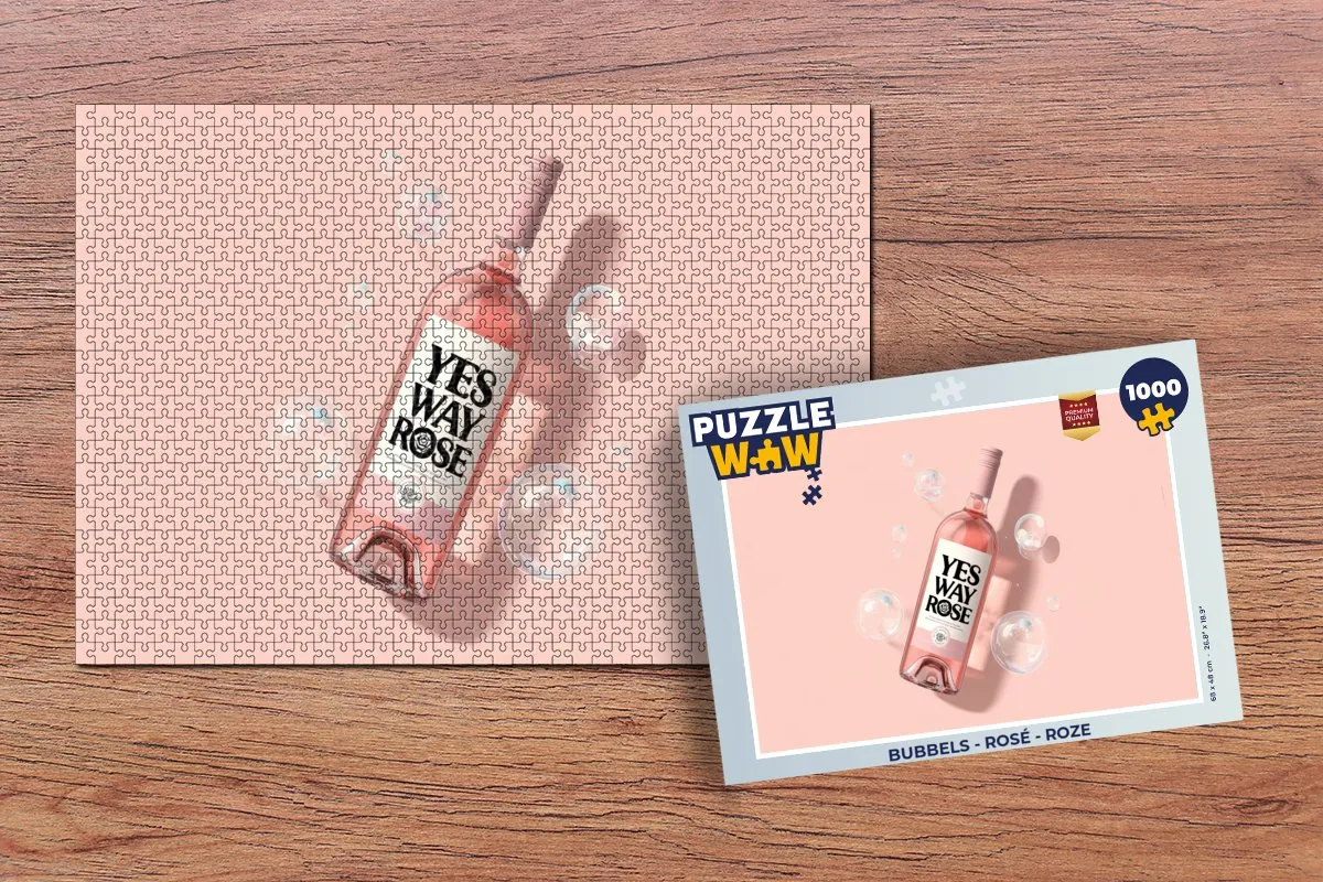 PuzzleWow Bubbels Legpuzzel 1000 Stuks - Roze
