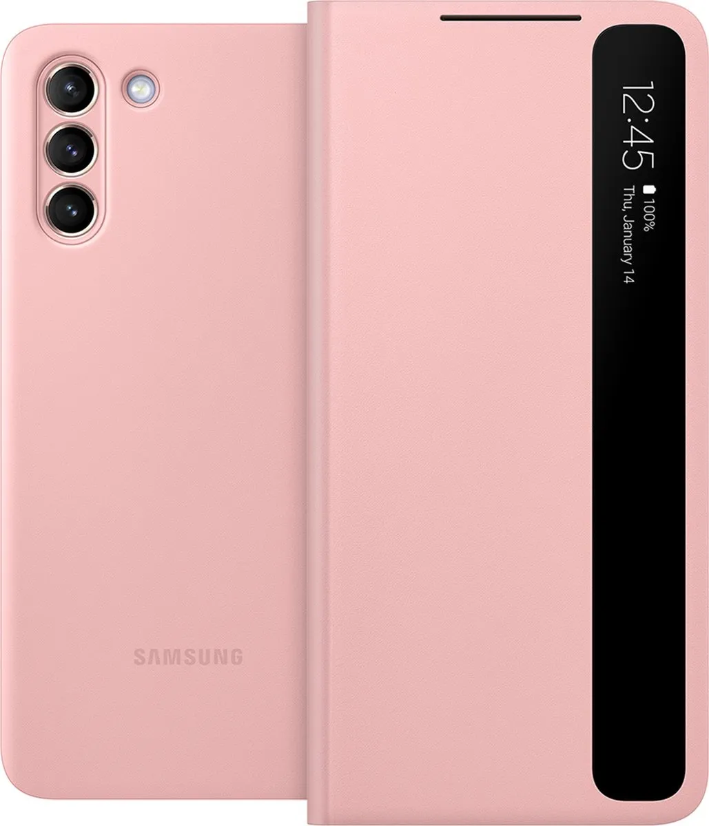 Samsung Clear View Cover EF-ZG996CPEGEE - Galaxy S21 Plus - Roze - afbeelding 2 van 6