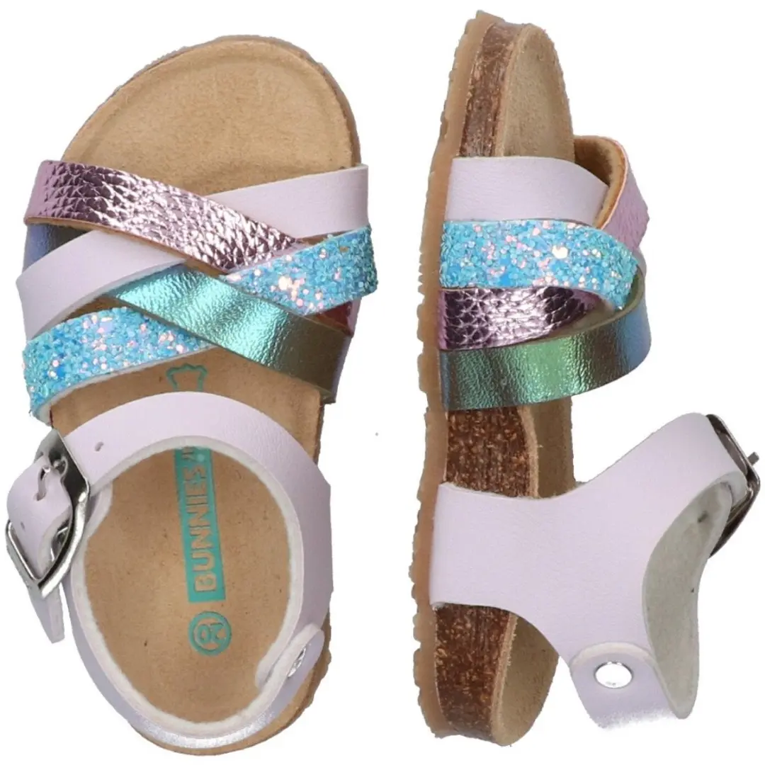 BunniesJR Becky Beach Platte Sandalen - Paars - afbeelding 5 van 6