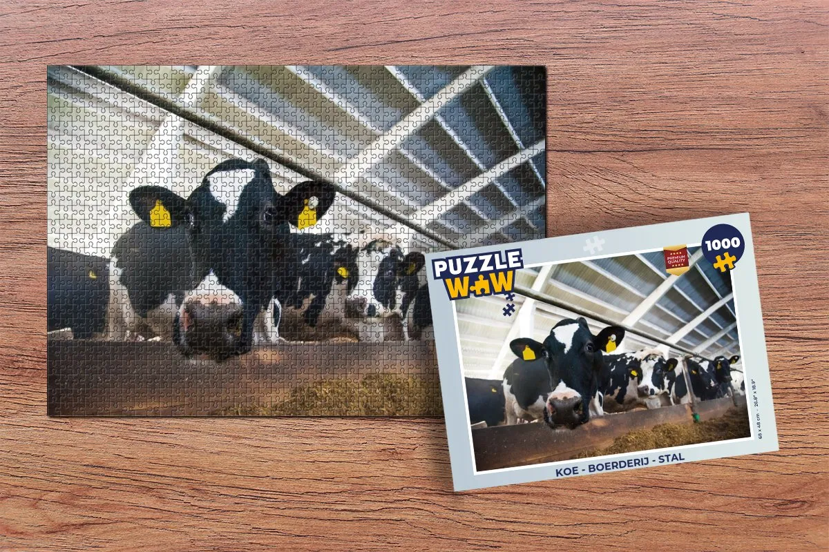 PuzzleWow Boerderij Puzzel - 1000 Stuks Multicolor