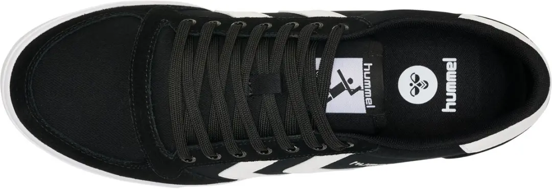 Hummel Slimmer Stadil Low Sneakers - Zwart/Wit - afbeelding 5 van 6