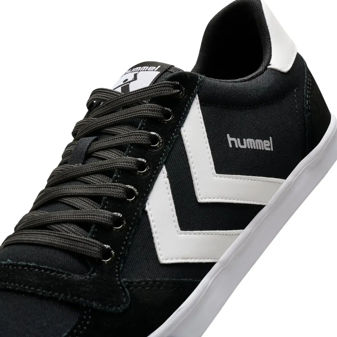 Hummel Slimmer Stadil Low Sneakers - Zwart/Wit - afbeelding 4 van 6