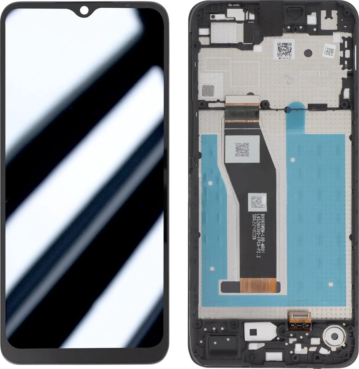 Motorola E7 Power/E7i Power Volledig Scherm Lichtgrijs