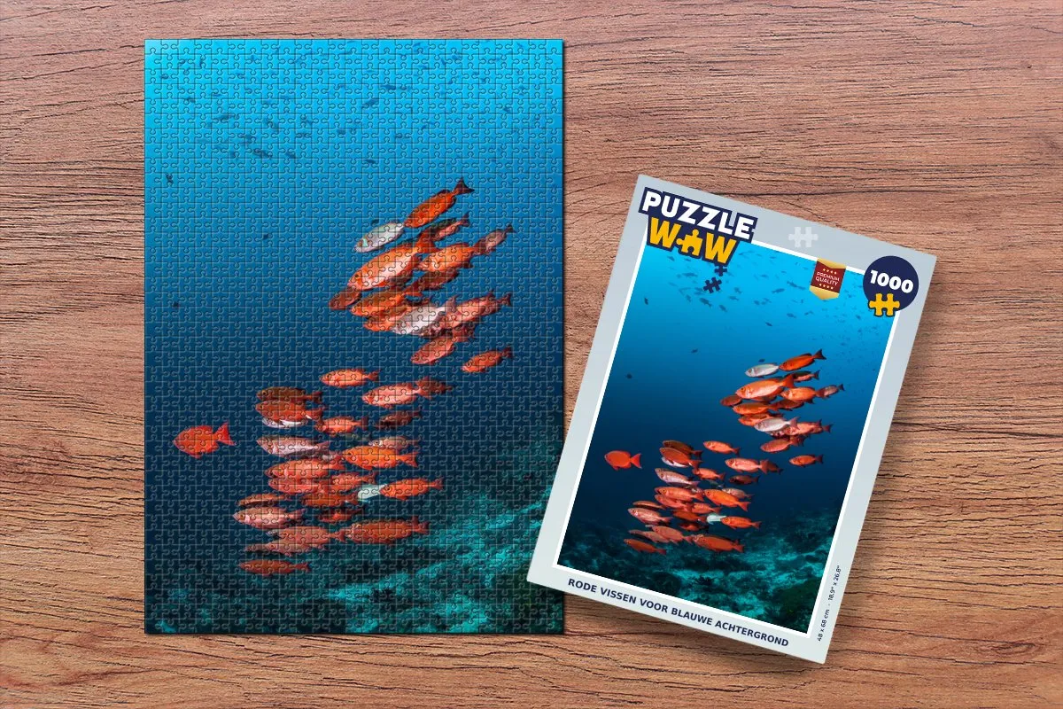 PuzzleWow Vissen Oceaan Legpuzzel 1000 Stuks - Multicolor