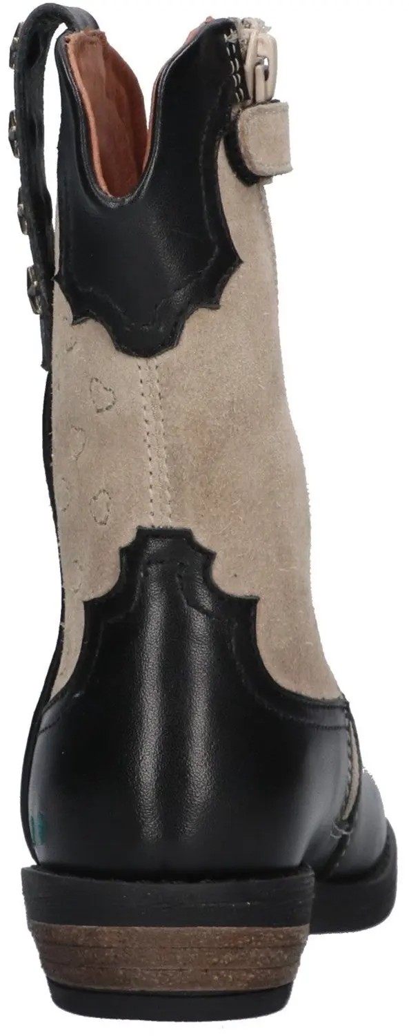BunniesJR Romee Rodeo Western Laarzen - Meisjes - Zwart/Taupe - afbeelding 4 van 6