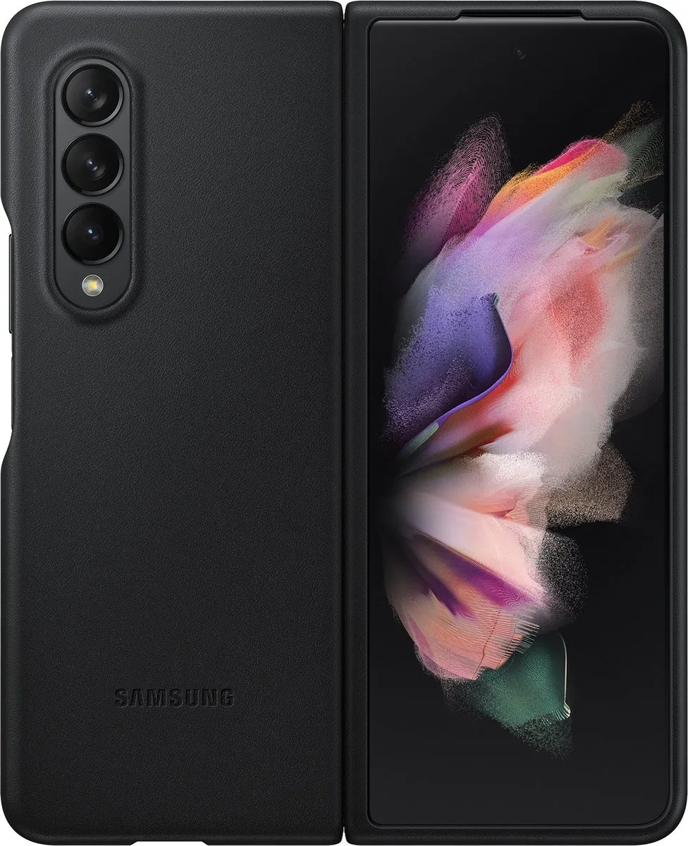 Samsung Galaxy Z Fold3 Lederen Hoesje EF-VF926LBEGWW - Zwart - afbeelding 6 van 6