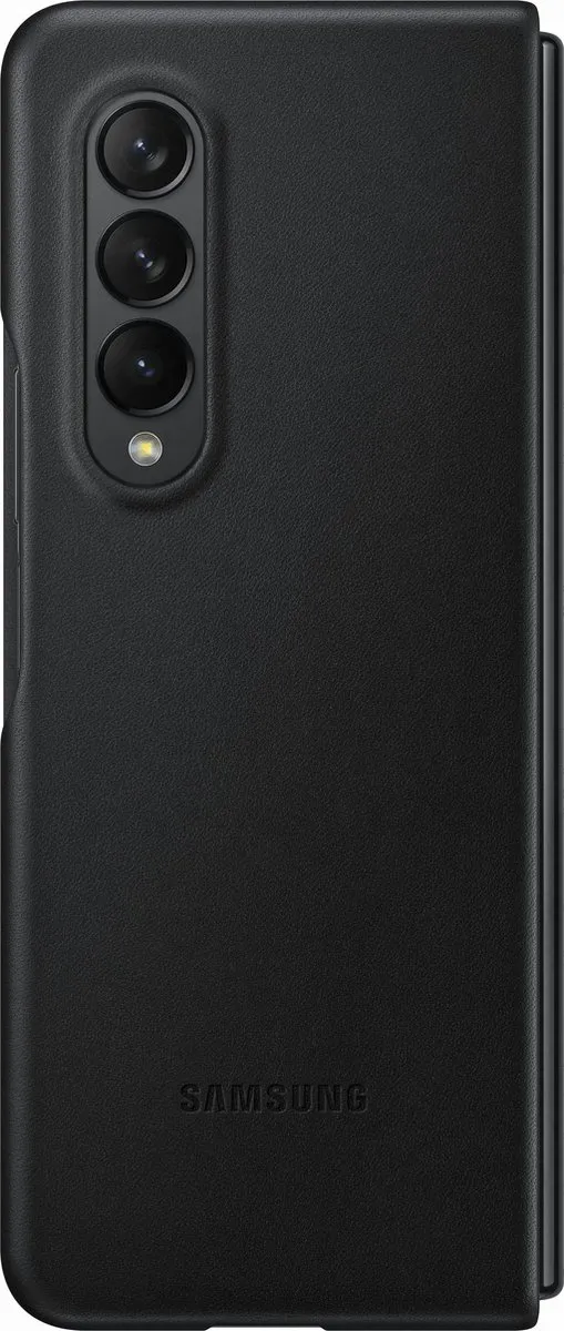 Samsung Galaxy Z Fold3 Lederen Hoesje EF-VF926LBEGWW - Zwart