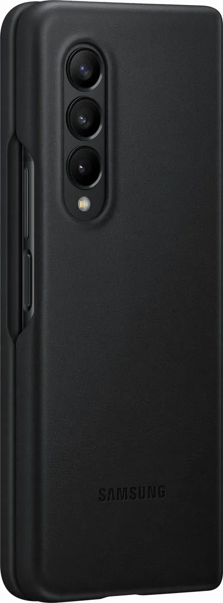 Samsung Galaxy Z Fold3 Lederen Hoesje EF-VF926LBEGWW - Zwart