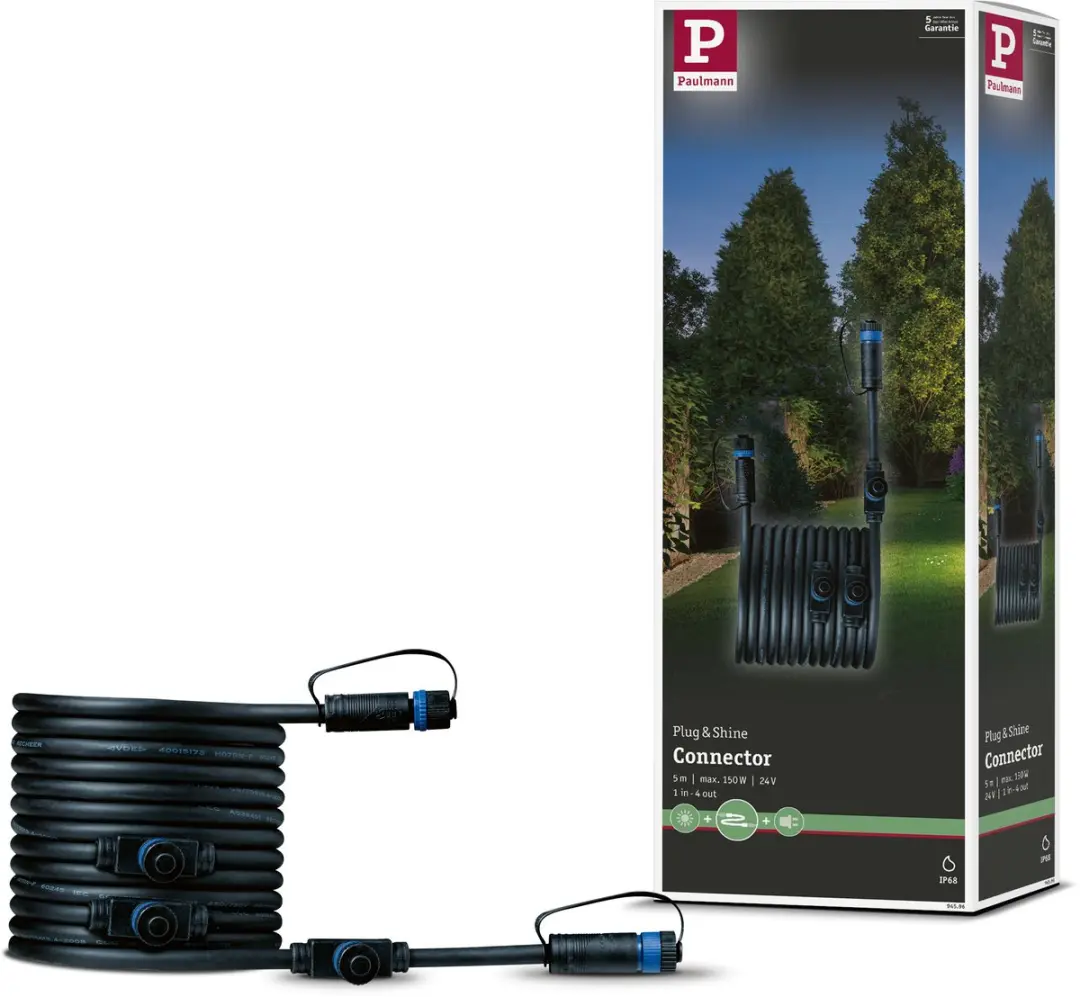 Paulmann Plug & Shine Kabel 1in-4out 5m