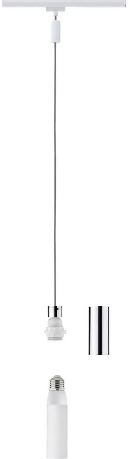 Paulmann Railsysteemlamp E27 20W LED Wit Chroom - afbeelding 3 van 6