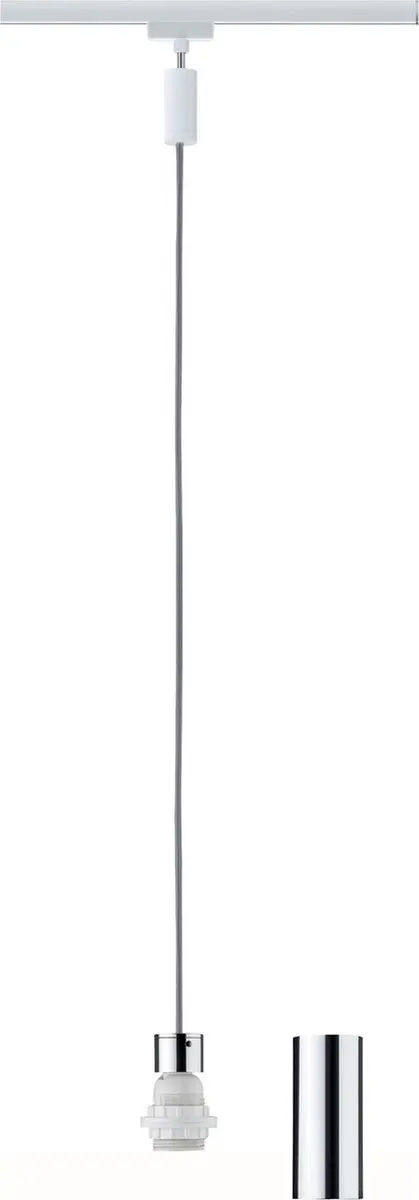 Paulmann Railsysteemlamp E27 20W LED Wit Chroom - afbeelding 6 van 6