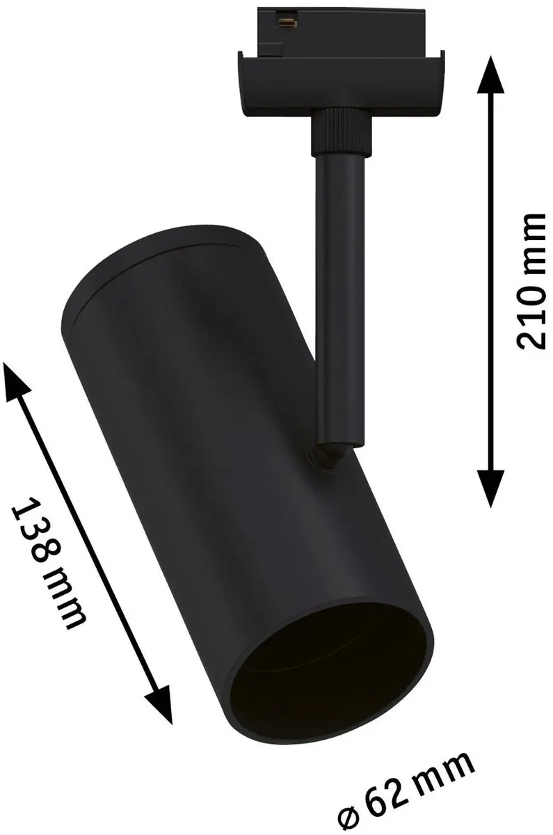 Paulmann URail Apol E27 Plafondspot - Zwart - afbeelding 6 van 6