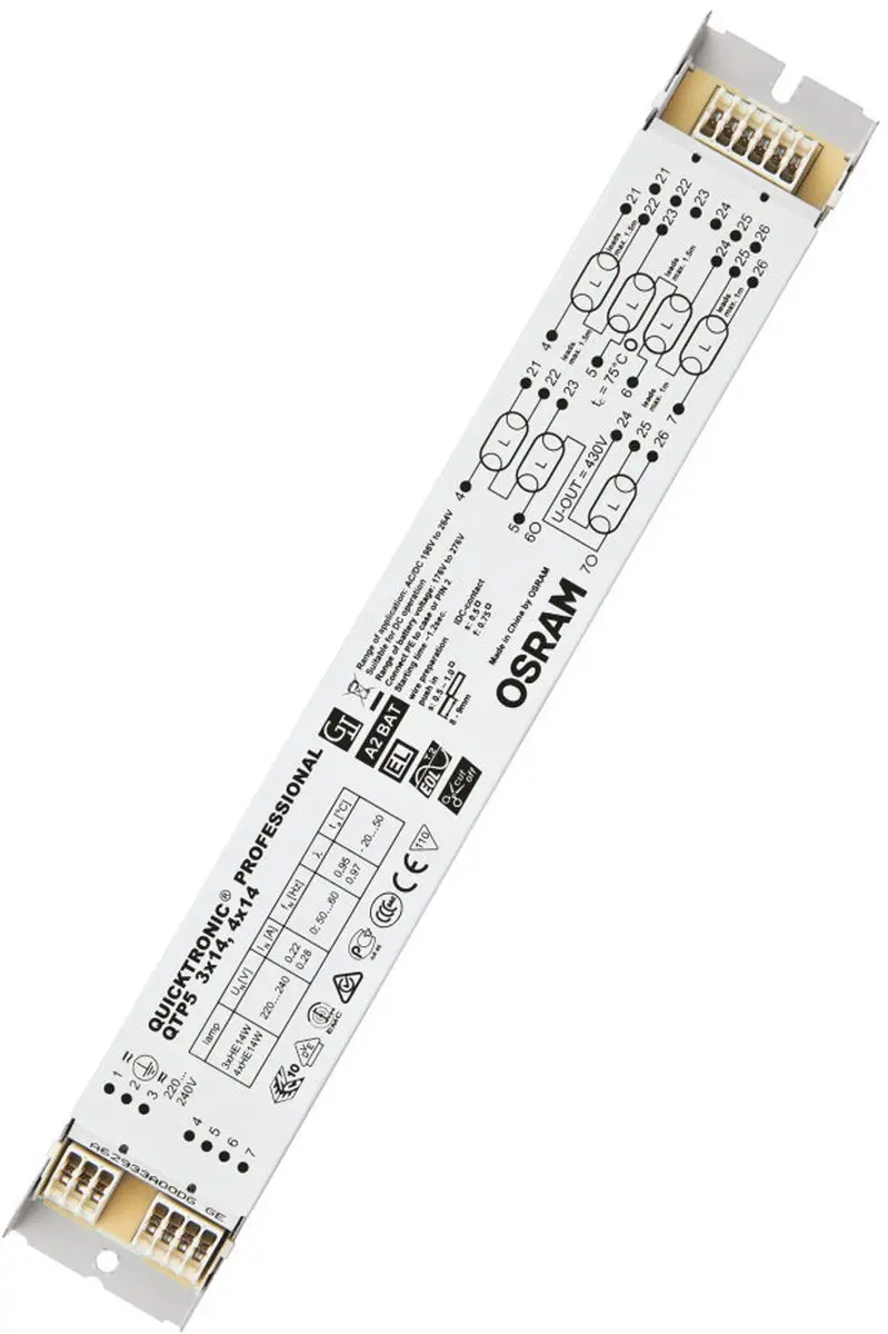 Osram Quicktronic Voorschakelapparaat 14W