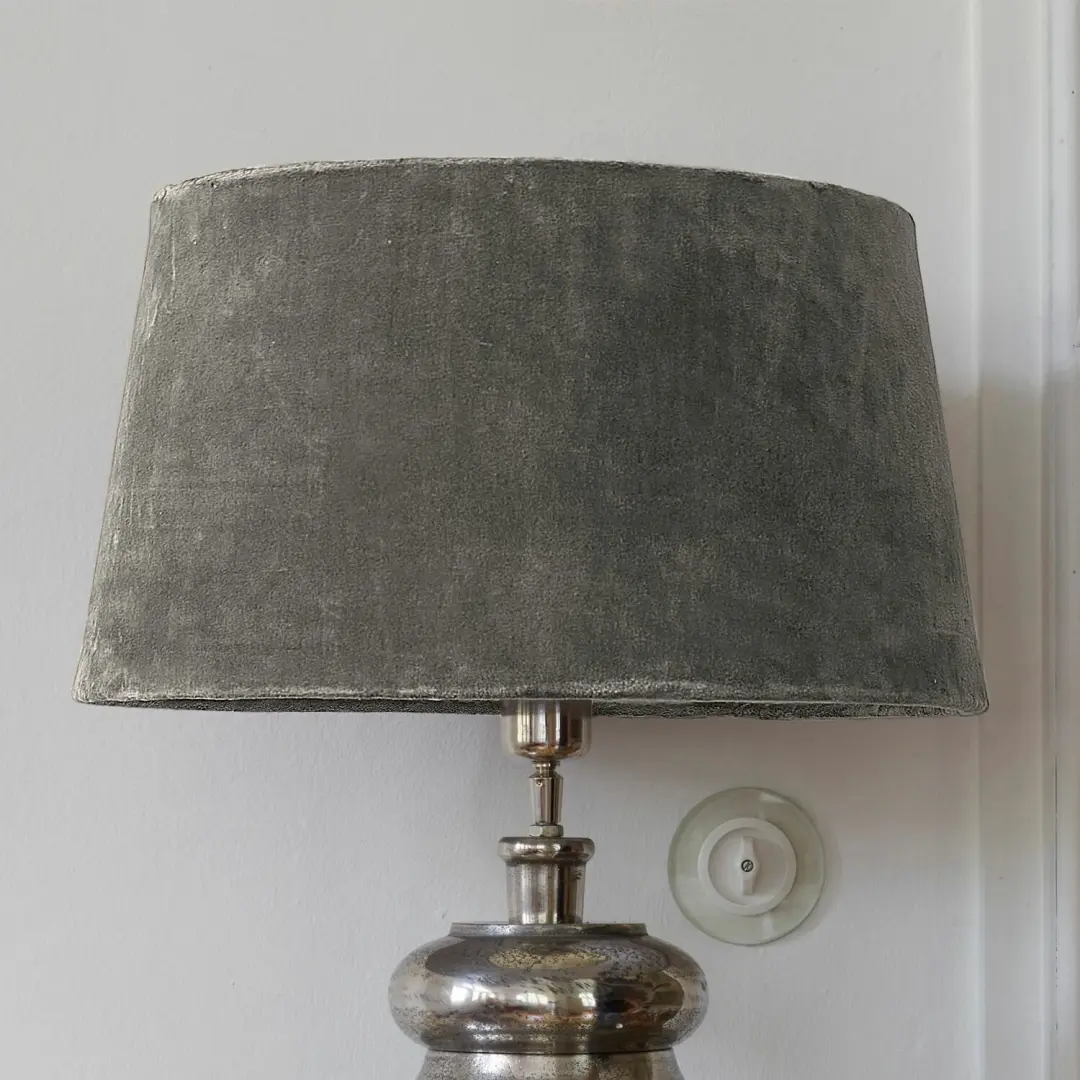 Loberon Boffas Lampenkap - 40cm Grijs - afbeelding 3 van 5