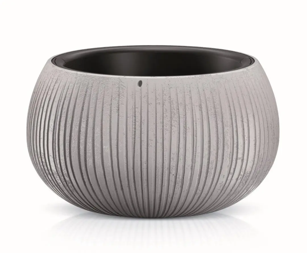Prosperplast /BETON BOWL bloempot met inzet / Grijs